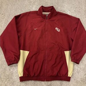 Vtg Y2K Nike Florida State Seminoles FSU Full Zip Windbreaker Jacket Mens XL